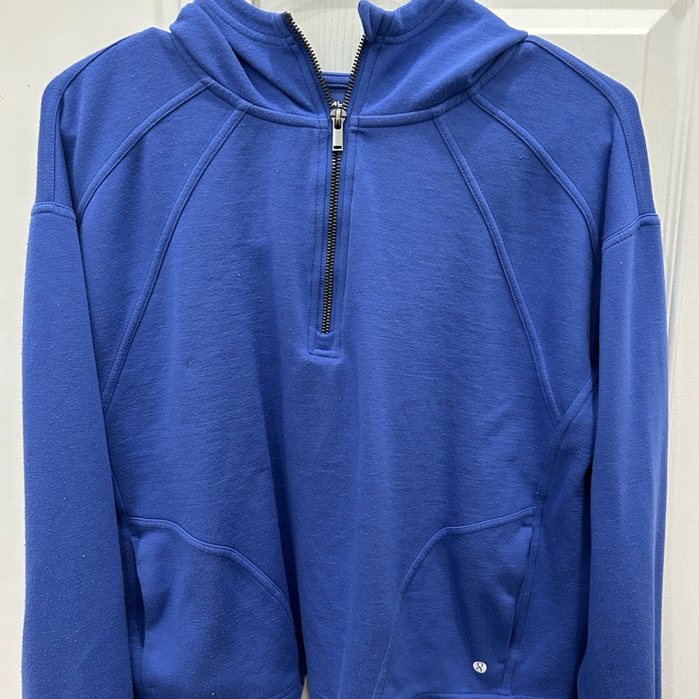 Blue Half-Zip Sweater